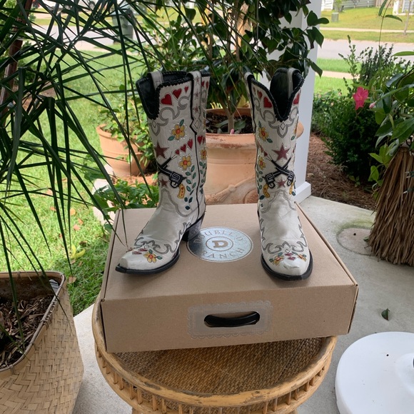 Double D Ranch, Old Gringo Bandit boot. Size 7, white vesuvio (goat) - Picture 6 of 8